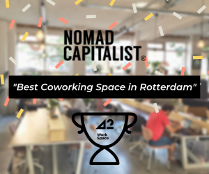 42workspace ranked as best coworking space in Rotterdam